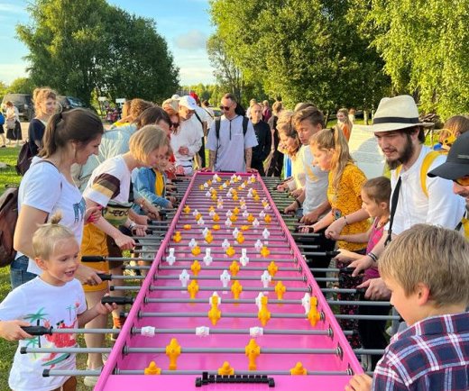 Уличный всепогодный настольный футбол (кикер) Desperadosport "Summer Ball King Size"